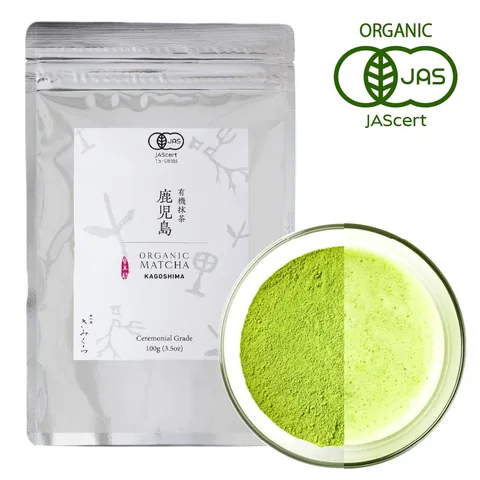 Japanese Tea Kimikura Kagoshima Organic Matcha — แพ็กคุ้มค่า 100 ก.