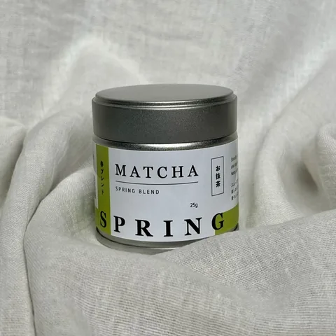Kyoto Obubu Tea Farms Spring Blend Matcha — กระป๋อง 25 ก.
