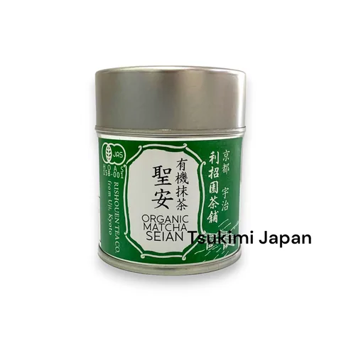 Rishouen Tea Organic Matcha Seian — กระป๋อง 20 ก.
