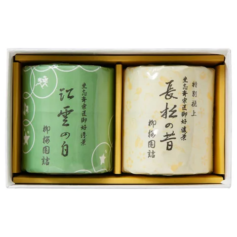 Ryuoen Chaho Chosho no Mukashi — 图示为两款产品组合装中的38克罐装