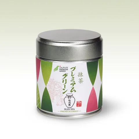 Shohokuen プレミアムグリーン — 30g 缶入り