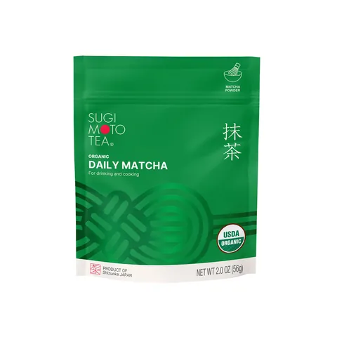 Sugimoto Tea Company Organic Daily Matcha — ซองฟอยล์ปิดซ้ำได้ 56 ก.
