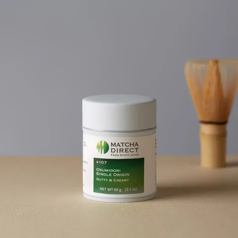 Tsuji Riichi Honten / MATCHA DIRECT Okumidori Single Origin #107 — Nutty & Creamy — กระป๋อง 60 ก.